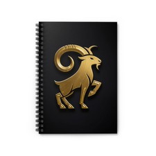 Aries Zodiac Spiral Notebook   Ruled Journal for Astrology Lovers
