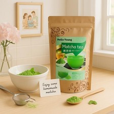 Premium Organic Matcha Green Tea Powder 100g Flavor for Latte Morning Drink