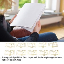 _50PCS Paper Clips Portable Unique Shape Slip Resistant Strong Clamping Force