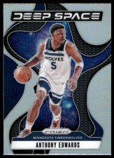 2024-25 Panini Prizm #3 Anthony Edwards Deep Space Prizms Silver