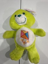 Vintage Care Bears Plush Do Your Best Bear 2003 Green Kite
