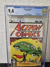 Action Comics #1 Superman - June 1988 - Reprint - Graded CGC 9.4 Comic Book