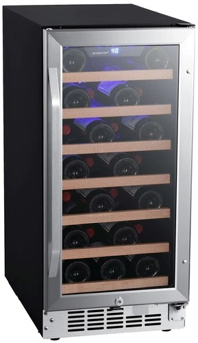 EdgeStar CWR302SZ 15"W 25 Bottle Built-In Single Zone Wine Cooler - Stainless - Picture 11 of 12