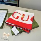  Gucci Floral Twill Silk Red Square Women's Scarf 36×36 in — photo 4