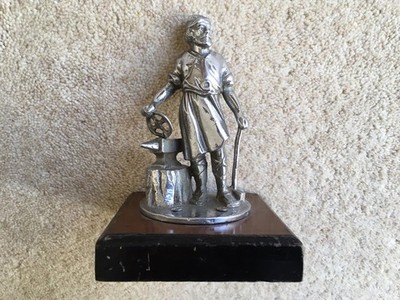 C1930s ERA VULCAN LORRIES CHROME PLATED MASCOT/HOOD ORNAMENT DESK PAPERWEIGHT