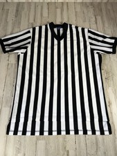 Uniforme de Árbitro Jersey Para Hombres XL Rayas Manga Corta Oficial Hecho en EE. UU.