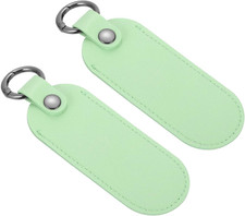 2 Pcs Leather USB Flash Drive Holder,Keychain Holder 5"x1.7" Portable Storage US