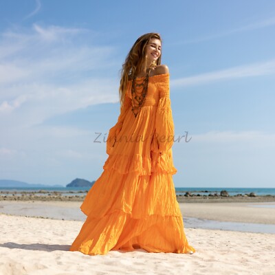 Lucia Off-Shoulder Boho Bohemian Wedding Festival Maxi Dress One Regular Size | eBay Lucia Off-Shoulder Boho Bohemian Wedding Festival Maxi Dress One Regular Size | eBay