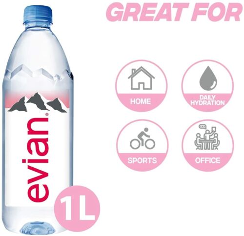 Evian Natural Mineral Water (1L x12, 1.5L x12, 330ml x24, 500ml x24, 750ml x12) - Picture 10 of 41
