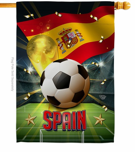 Bandiera da giardino Mondiali Spagna sport calcio regalo decorativo cortile casa striscione - Foto 3 di 19