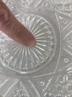Vintage 10” Clear Diamond Serving Glass Dish Candy, Condiments, Trinkets — photo 4