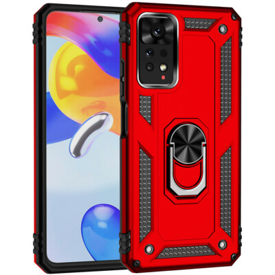 For Xiaomi Redmi Note 13 12 11 Pro 13C Case Armor Shockproof Ring Stand Cover
