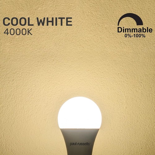 paul russells LED GLS - Dimmable Bayonet Light Bulbs, 8.5W 806Lumens B22 A60 LED - Picture 3 of 9