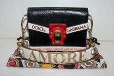 Dolce & Gabbana Exotic Ayers Snake Skin Amore Embroidered Lucia Bag Limited Ed.