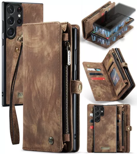 Für Samsung A15 A16 A56 A55 A35 Wallet Case Flip Ständer Leder Hülle Kartenfach - Bild 17 von 25