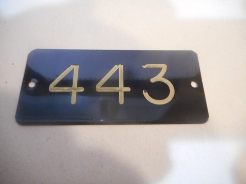 Gamewell Fire Box Number Plate 443 210031