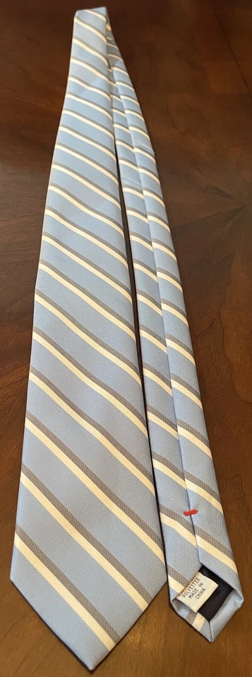 Corbata de cuello para hombre Izod azul 100 % poliéster hecha en China Foto 3 de 4