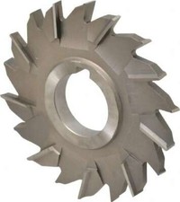 Made in USA 4" Diam x 3/8" Face Width Staggered Tooth Side Milling Cutter 1-1...