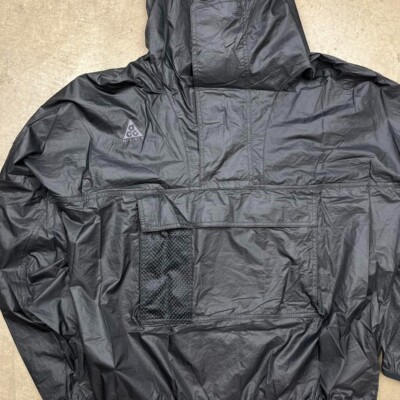 ジャケット・アウター NIKE ACG WOVEN HOODED ANORAK JACKET S Men's Nike ACG Woven Half-Zip Anorak Jacket -Style# 931907