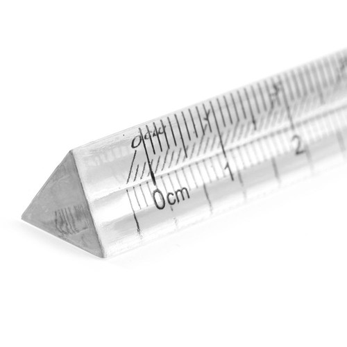Plastic Ruler Transparent Triangle Ruler Measuring Tools Triangular Rulers - Picture 9 of 9