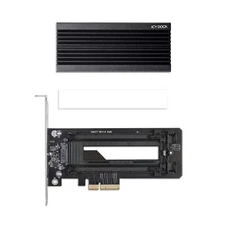 ICY DOCK M.2 NVMe SSD to PCIe X16/X8/X4 Card Adapter with Large Aluminum Heat...