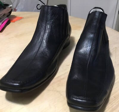 Mens Kenneth Cole Reaction High Note LE Slip On Ankle Boot Leather 13M  Black New