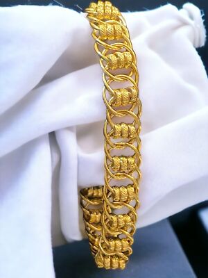 Classy Unisex Dubai Solid Link Chain Tennis Bracelet 916 Stamped