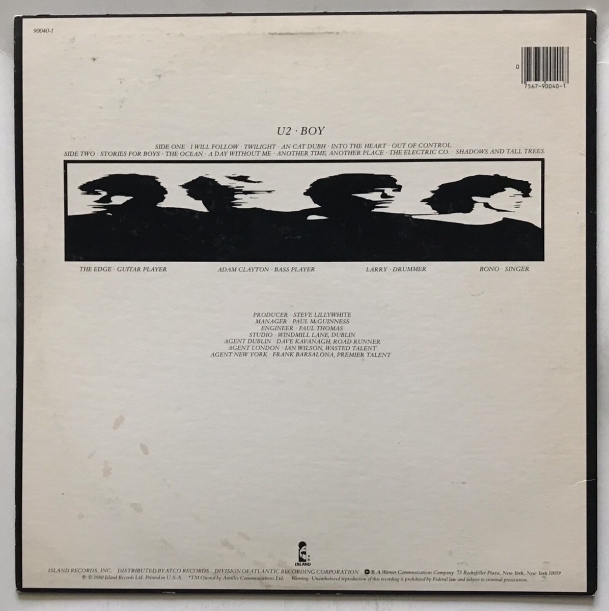 U2 - Boy - 1983 (reissue) - Vinyl Record LP STERLING | eBay