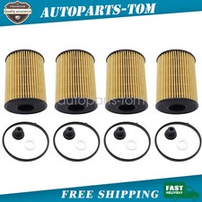4x Oil Filter Pack w/Seals Fit for 2021 Kia Optima 2.5L Engine 263502S000 New
