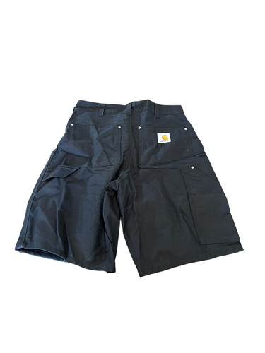 Carhartt Men’s Carpenter Shorts Size 30 Black Double Knee Made In Mexico Relaxed - 第 1/4 張圖片