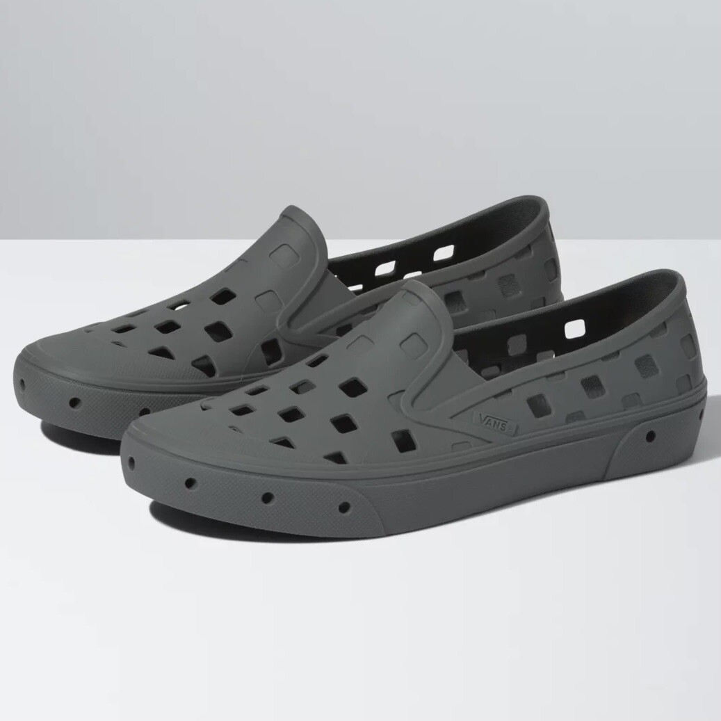 Vans Men's 10 Trek Slip On Pewter Grey 
