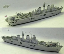 1:400 Scale HMS Invincible (R05) Aircraft Carrier Handcraft Paper Model Kit