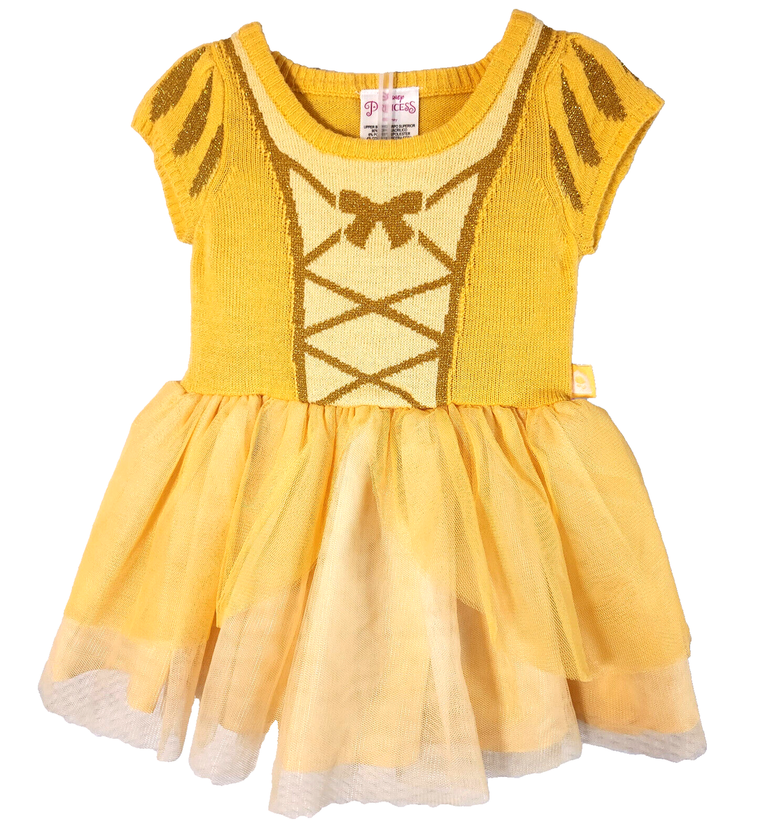DISNEY Baby SIZE 12 Months BELLE Beauty & The Beast Girls Dress BRAND NEW  w/TAGS