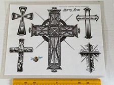 Vintage Art Tattoo Flash Sheet Harry Aron /T668