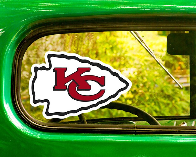 2 KANSAS CITY CHIEFS DECAL Stickers Bogo For Car Window Bumper Free