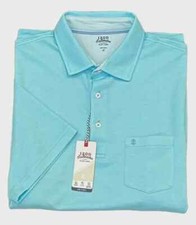 Izod Saltwater Wicking Relaxed Short Sleeve Classic Beach Polo Shirt LT UPF 50