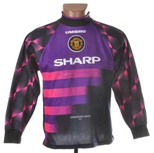 MANCHESTER UNITED 1996/1997 GOALKEEPER FOOTBALL SHIRT SIZE L BOYS