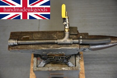 Gas forced air propane burner for blacksmiths forge, furnace