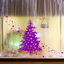 Large Handmade Star Christmas Tree Window Shopwindow Wall Art Decoration Sticker