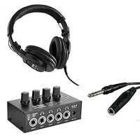 On Stage Stands Wh4500 Pro Studio Headphones + Pro Headphone Amplifier + Cable on sale On Stage Stands Wh4500 Pro Studio Headphones + Pro Headphone Amplifier + Cable on sale