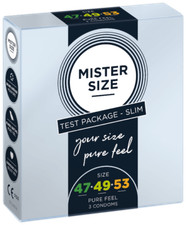 Kondome Condome MISTER SIZE Test Box 47/49/53mm 53/57/60 mm 60/64/69 mm - 3 Stk.