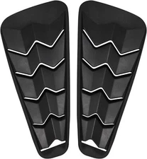 2pcs ABS Quarter Side Window Louvers Scoop Cover Trim for 2005-2014 Ford Mustang