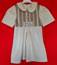 DRESS VINTAGE TRACHT OKTOBERFEST DIRNDL TYROL IVORY GIRL SET SIZE US2 EU 86 92