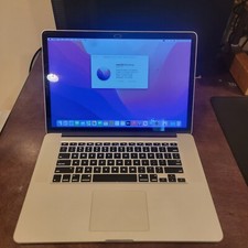15" Macbook Pro Mid 2015, 2.2GHz Quad Core i7, 16GB RAM, 500GB SSD, MacOS 12.7.5
