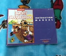 Nintendo NES Video Game Instruction Manual Mickey Mousecapade