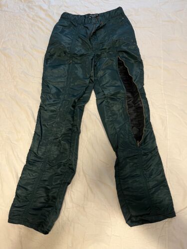 Men's Vintage Bugle Boy green Parachute Nylon Pants Size 30M