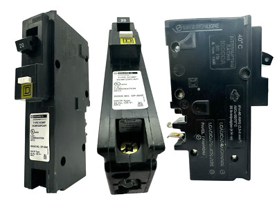 1 PC Square D Type HOM120PCAFI 20A 120V 1 Pole Circuit Breaker ,combo AFCI,PON
