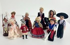 Lot Vintage Ethnic Folk Art 5” - 6” Dolls International Souvenir