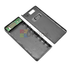 8 18650 Dual USB Power Bank Case Battery Charger Box DIY Shell Kit LED Display