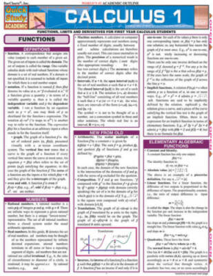 Calculus 1 - Pamphlet By BarCharts, Inc. - VERY GOOD